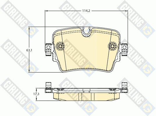 Brake Pad Set, disc brake (6120951)