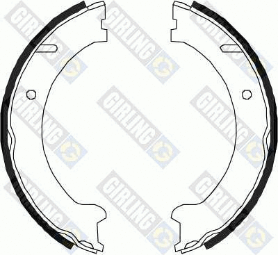 Brake Shoe Set, parking brake (5184471)