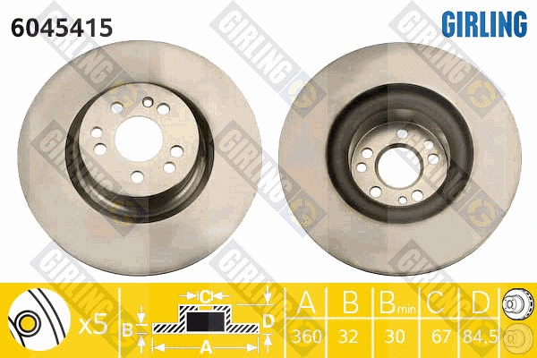 Brake Disc (6045415)