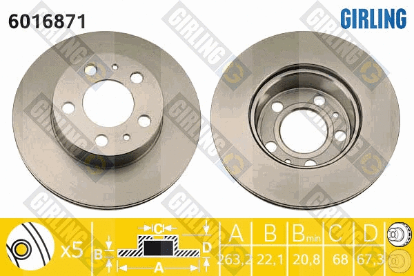 Brake Disc (6016871)