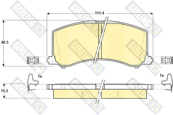 Brake Pad Set, disc brake (6130919)