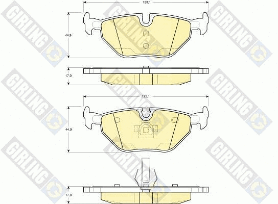 Brake Pad Set, disc brake (6113442)