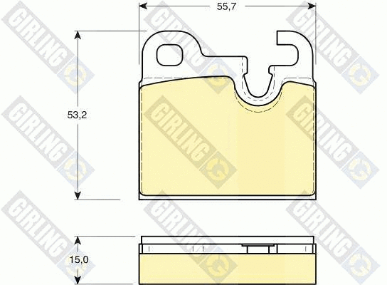 Brake Pad Set, disc brake (6102592)