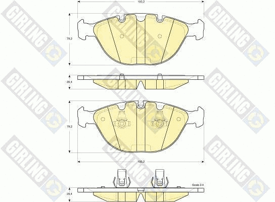 Brake Pad Set, disc brake (6115292)