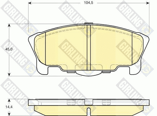 Brake Pad Set, disc brake (6133209)
