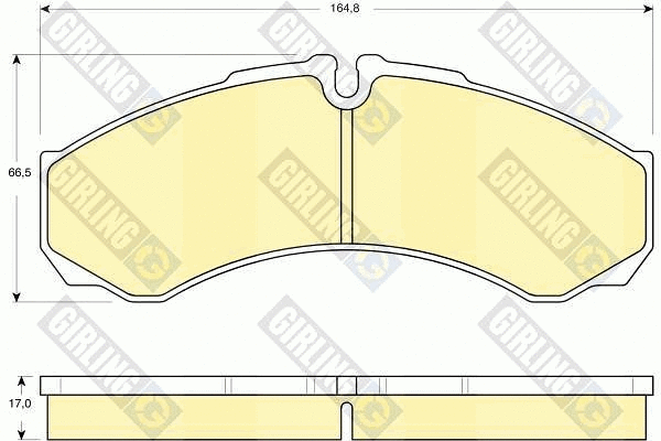 Brake Pad Set, disc brake (6115349)