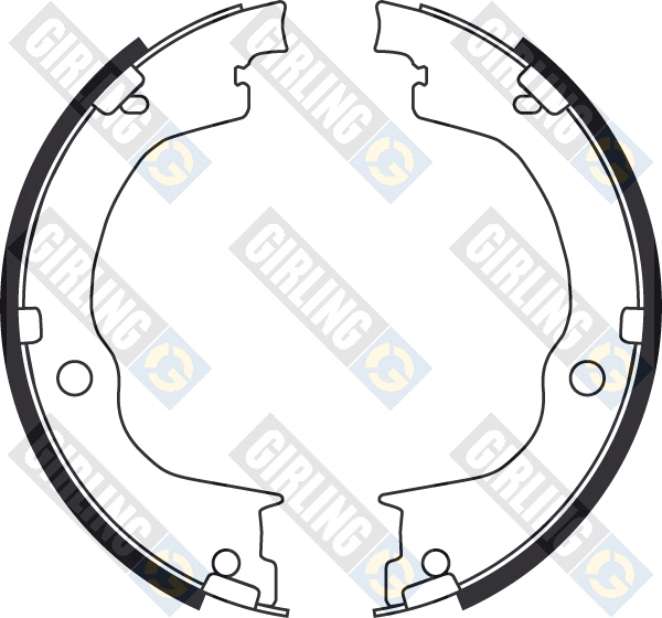 Brake Shoe Set, parking brake