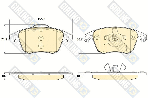 Brake Pad Set, disc brake (6120252)