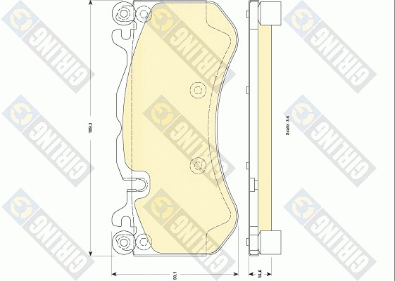 Brake Pad Set, disc brake (6118379)