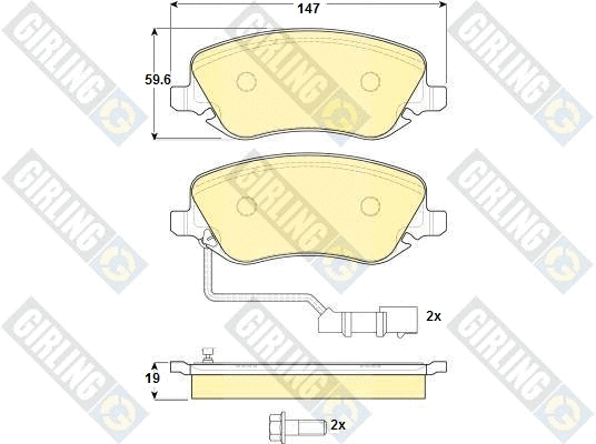 Brake Pad Set, disc brake (6114891)
