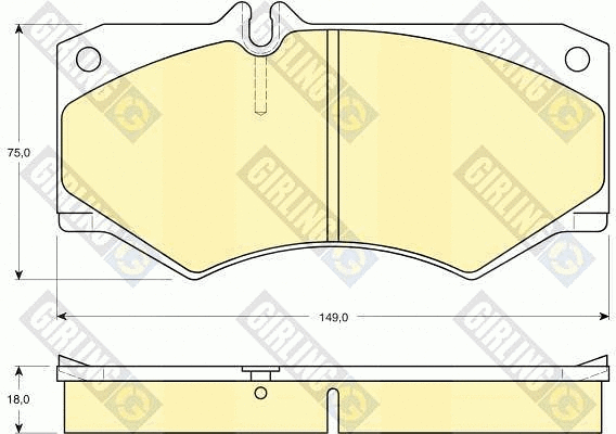 Brake Pad Set, disc brake (6103179)