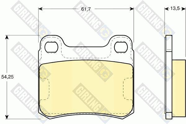Brake Pad Set, disc brake (6102942)
