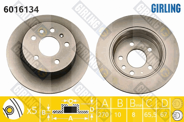 Brake Disc (6016134)