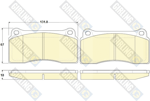Brake Pad Set, disc brake (6115369)