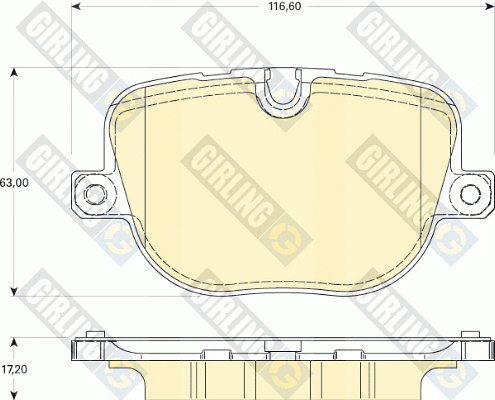 Brake Pad Set, disc brake (6118241)