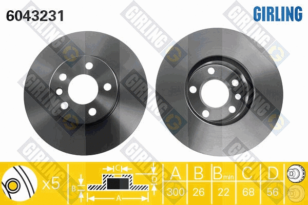 Brake Disc (6043231)