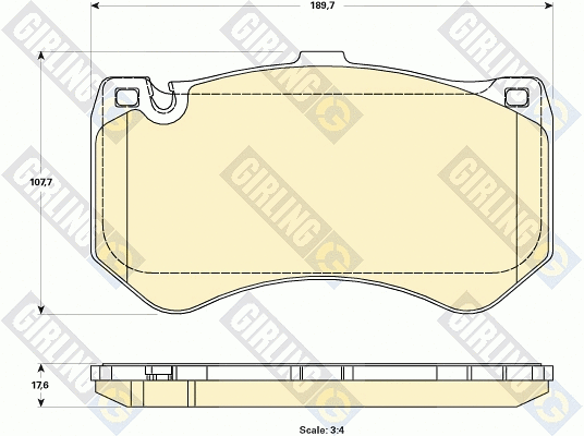 Brake Pad Set, disc brake (6119079)