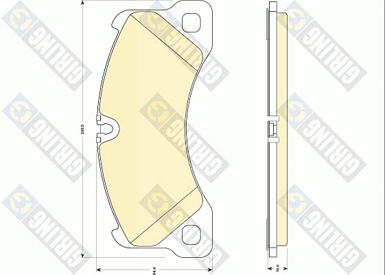 Brake Pad Set, disc brake (6117749)