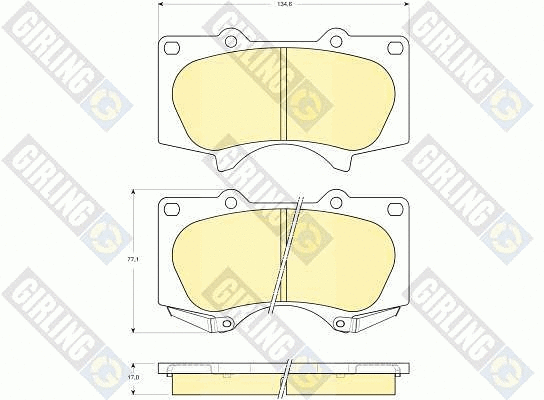 Brake Pad Set, disc brake (6133649)