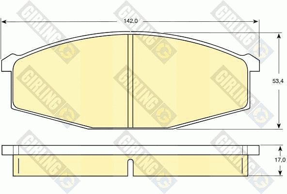 Brake Pad Set, disc brake (6107479)