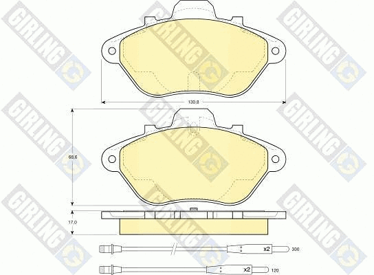 Brake Pad Set, disc brake (6109563)