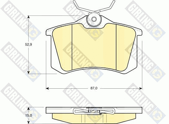 Brake Pad Set, disc brake (6108231)