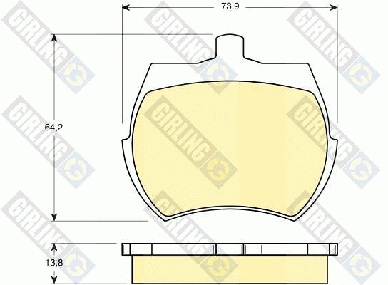 Brake Pad Set, disc brake (6103326)