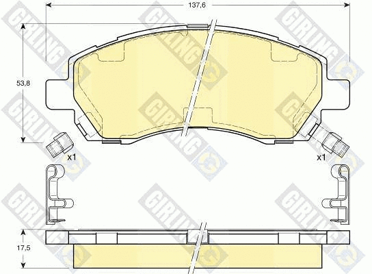 Brake Pad Set, disc brake (6132059)
