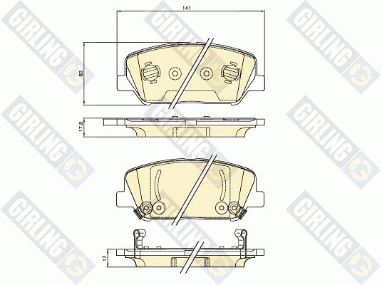 Brake Pad Set, disc brake (6136216)