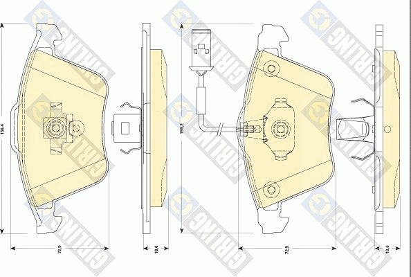 Brake Pad Set, disc brake (6118322)