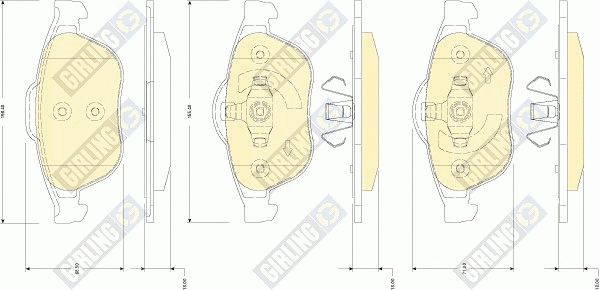 Brake Pad Set, disc brake (6118232)