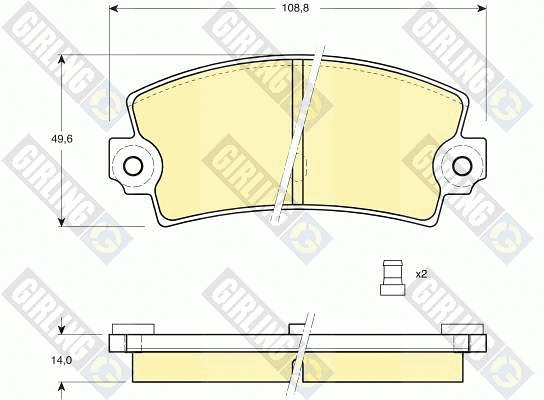 Brake Pad Set, disc brake (6101493)
