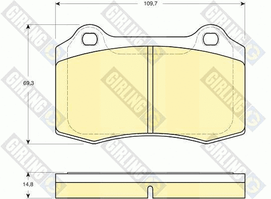 Brake Pad Set, disc brake (6115139)