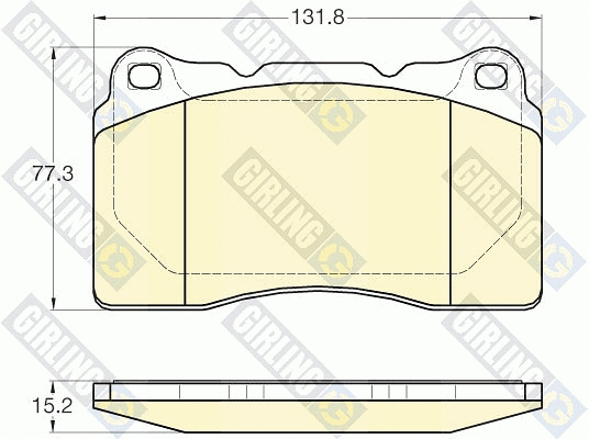 Brake Pad Set, disc brake (6120075)
