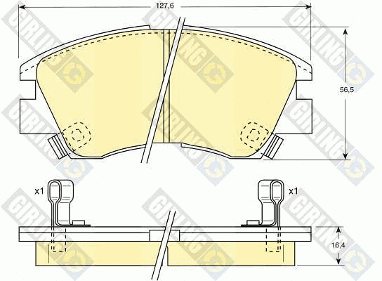 Brake Pad Set, disc brake (6107299)