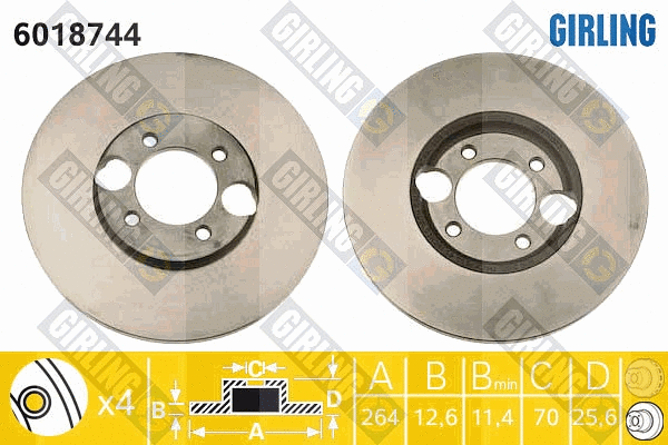 Brake Disc (6018744)