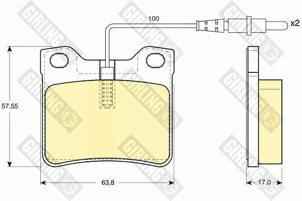 Brake Pad Set, disc brake (6112892)