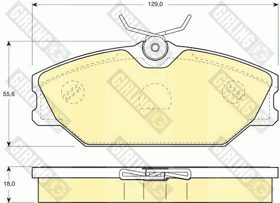 Brake Pad Set, disc brake (6114051)