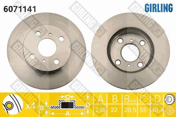 Brake Disc (6071141)