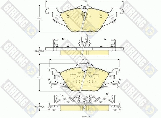 Brake Kit, disc brake (6410812)