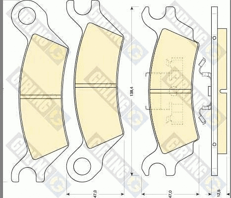 Brake Pad Set, disc brake (6102909)