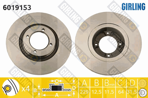Brake Disc (6019153)