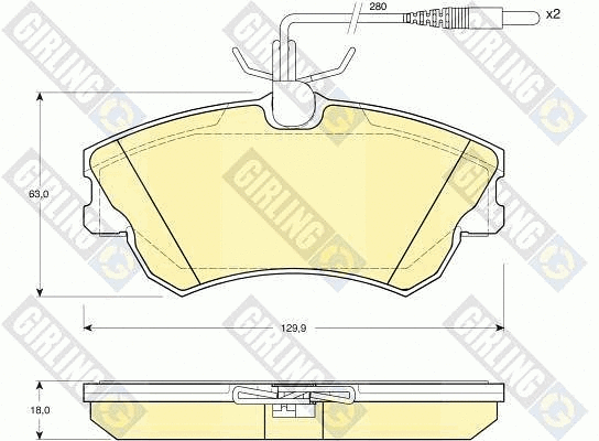 Brake Pad Set, disc brake (6112701)