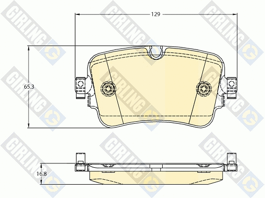 Brake Pad Set, disc brake (6121311)