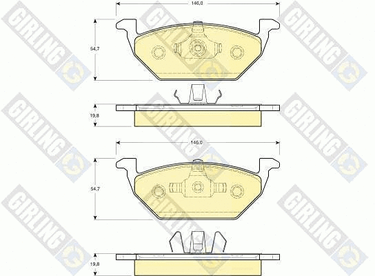 Brake Pad Set, disc brake (6113575)
