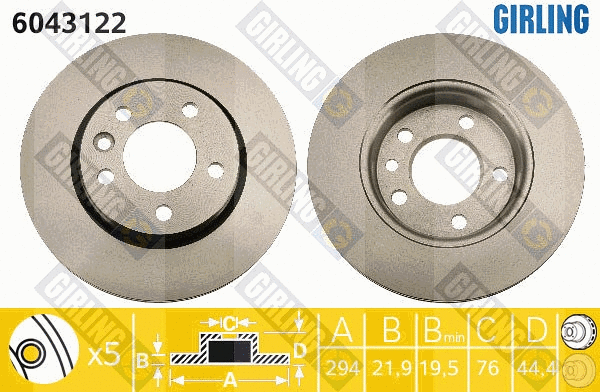 Brake Disc (6043122)