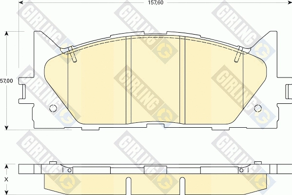 Brake Pad Set, disc brake (6134299)