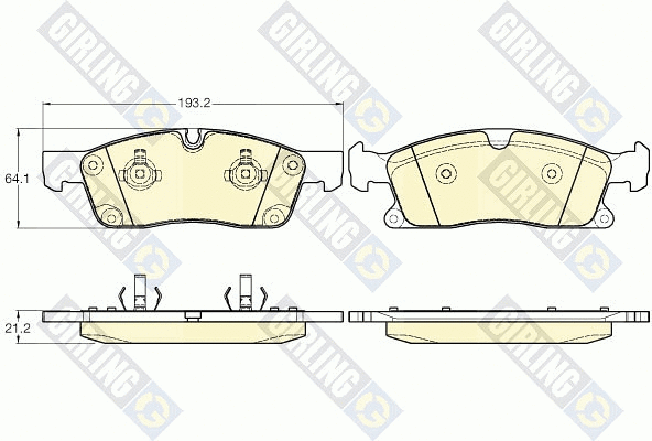 Brake Pad Set, disc brake (6119462)
