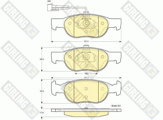 Brake Pad Set, disc brake (6112912)