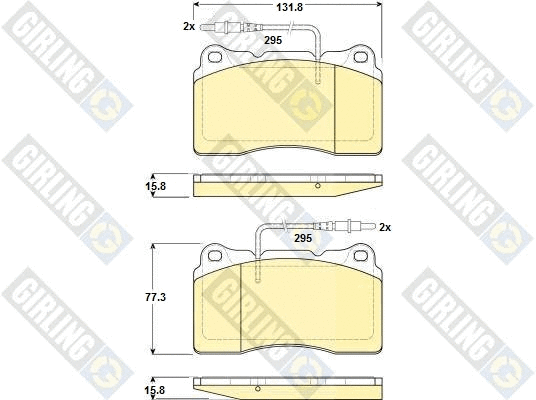 Brake Pad Set, disc brake (6114319)